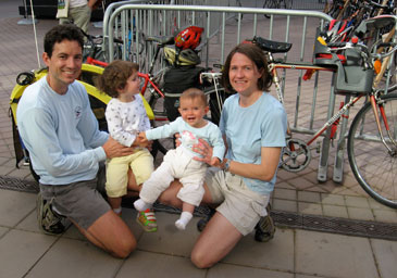 Bicycling family